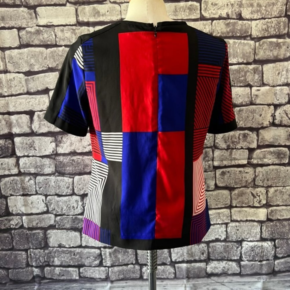Vince Camuto Color Block Top Size Small - image 6